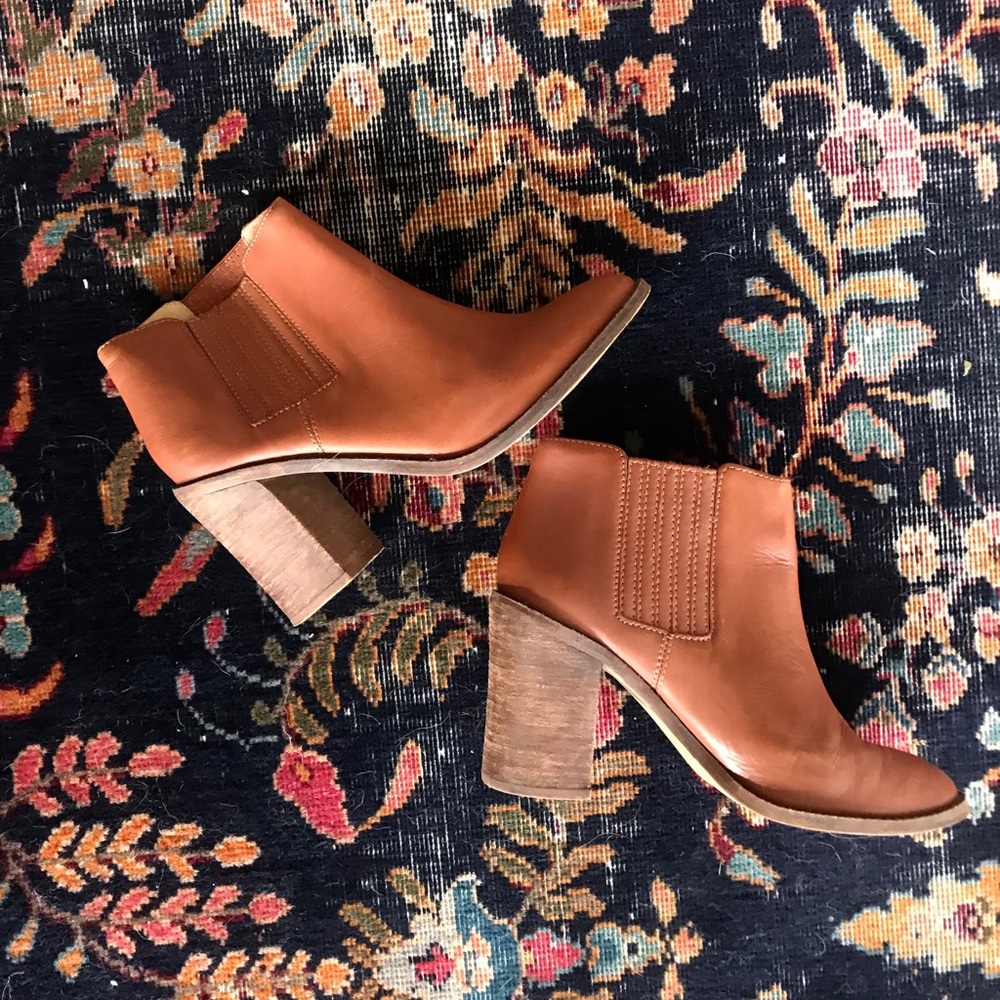 (BROWN) Madewell “Ryan Chelsea” Cognac Boots